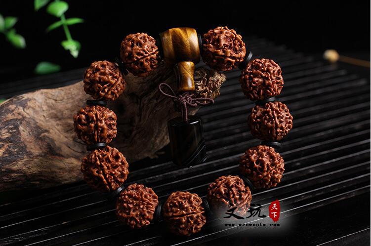 5瓣原种金刚菩提20mm珠子手链丝玛瑙菩提手链